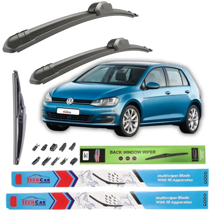 Ștergătoare Volkswagen Golf 7, 5 uși, TeamCar® (2012–2019) – Set Complet - 221.ro