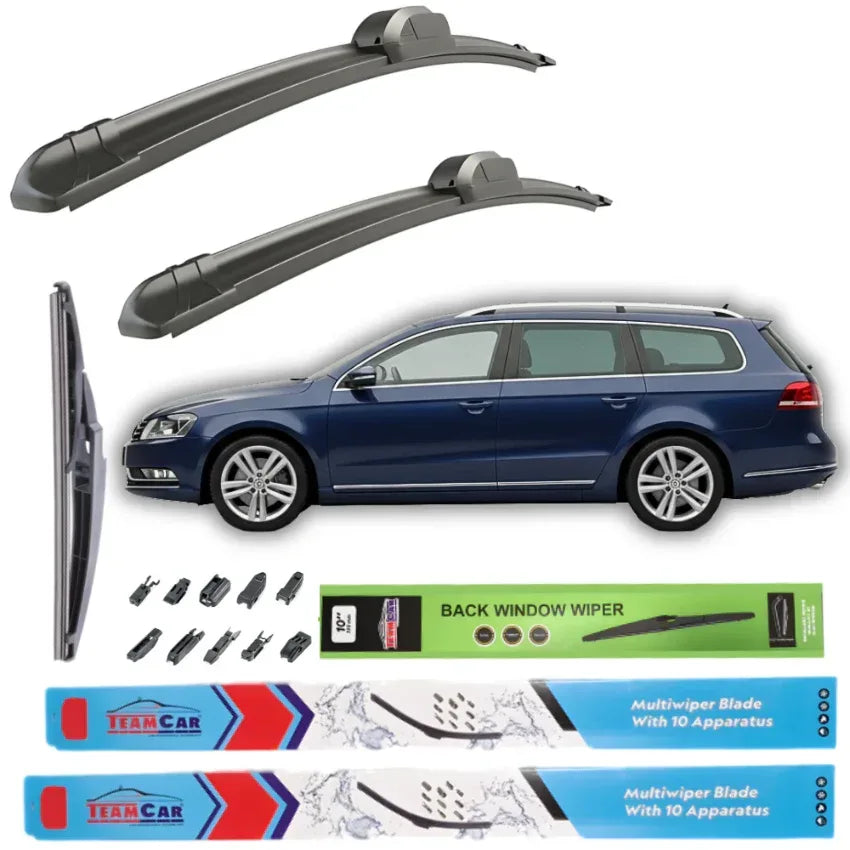 Ștergătoare Volkswagen Passat B7 Variant (2010–2014) TeamCar® – Set Complet - 221.ro
