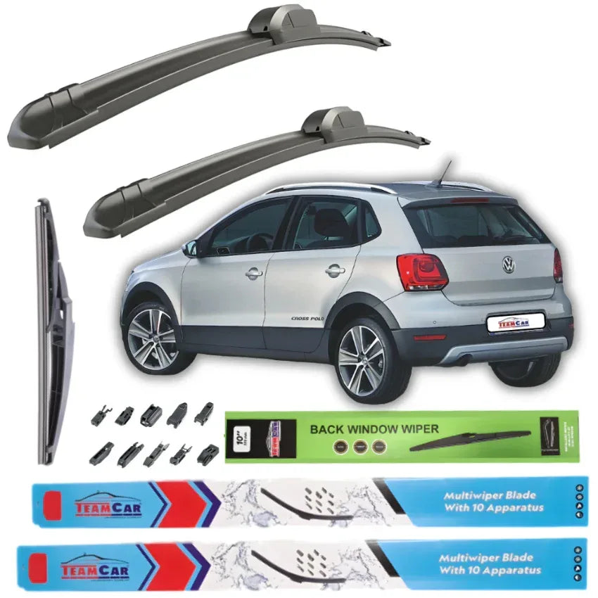 Ștergătoare Volkswagen CrossPolo (2010-2014) TeamCar® – Set Complet - 221.ro