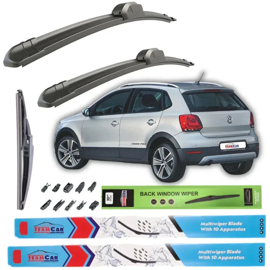 Ștergătoare Volkswagen CrossPolo (2010-2014) TeamCar® – Set Complet - 221.ro