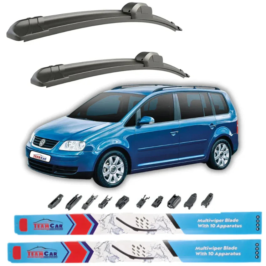 Ștergătoare Volkswagen Touran I (2003–2006) Flat | Set față Sistem Antiparalel/Fluture – TeamCar®