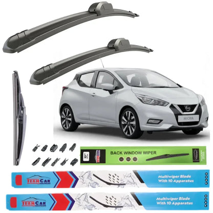 Ștergătoare Nissan Micra K14 (2017–2023) TeamCar® – Set Complet - 221.ro
