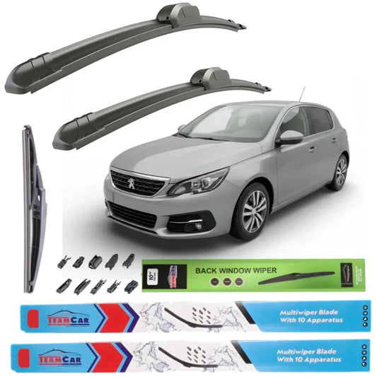 Ștergătoare Peugeot 308 II FL (2017–2021) TeamCar® – Set Complet - 221.ro
