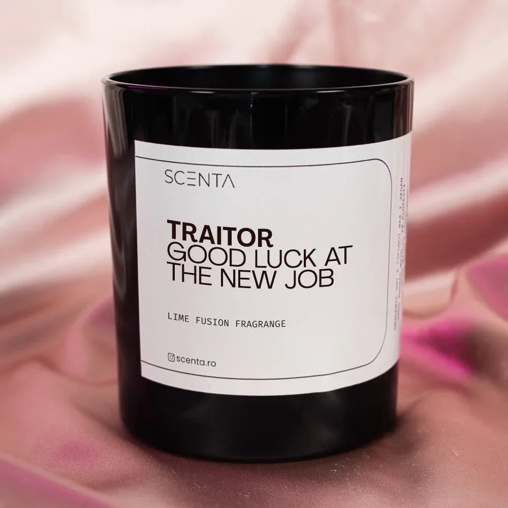 Lumânare parfumată Traitor - Good luck at the new job