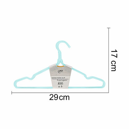 Set 10 umerase, haine copii, Naimeed D5543, invelis silicon, Turcoaz, 29x17cm