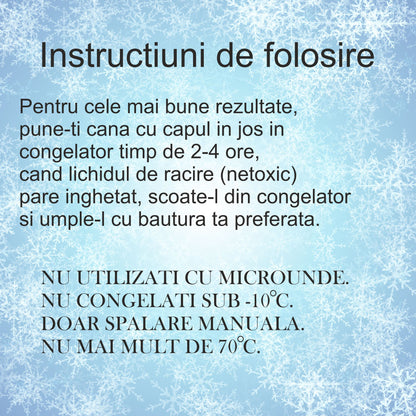 Pahar cu capac, Frosty Mug, Naimeed D5025, Iepure-Alb