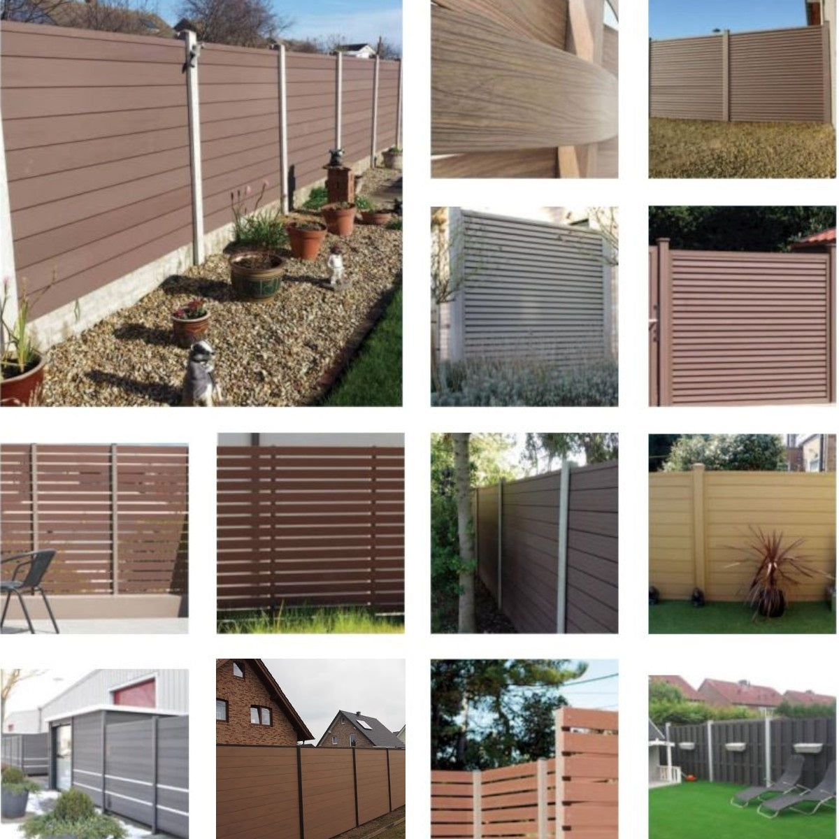 Placa de gard 3D, din compozit de lemn si plastic WPC, Naimeed D6472, 180x15,5x2.4cm, Visiniu