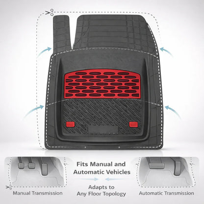 Covorase Auto Tip Tavita Compatibile Peugeot 307 Hatchback 3 usi 2005-2008 Red
