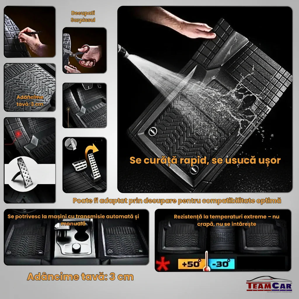 Covorașe Auto TeamCar® Tip Tăviță Compatibile MINI Countryman F60 (2017+) - SUV