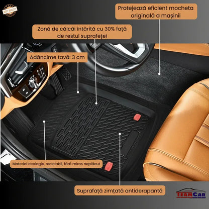 Covorase Auto TeamCar® Tip Tavita Compatibile Volkswagen Golf 7 Hatchback 5 uși (2012–2020) - 221.ro