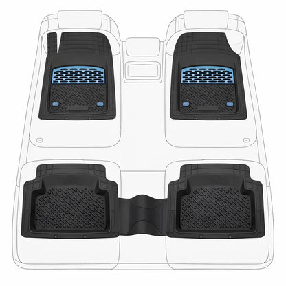 Covorase Cauciuc Compatibile BMW Seria 3 E46 Coupe (1998–2006) Blue